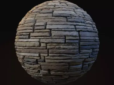 Aspen Hill Country Ledgestone 8K Textures Texture