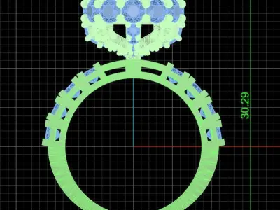 Jewelry ring 367 3D print model