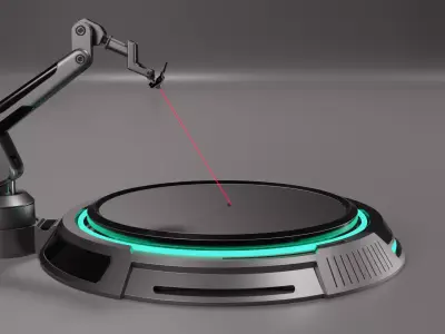 Sci-fi Laser Cutter 3D model