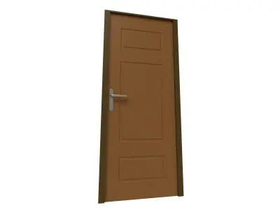 Door interior 3D model shop