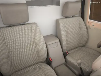  Toyota Land Cruiser 78 Emergency Ambulance White Rigged for Maya 