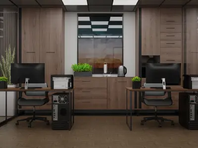 Office 3D model shop
