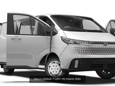 Maxus eDeliver 7  HQ Interior 2024 collection 3D Model Pack