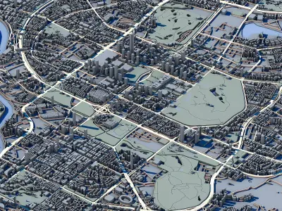 Bank of Beijing Building Shenzhen Skyscraper 3D Model  3D print model