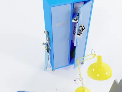 Teenager bed 3D model