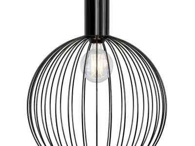 STEEL ROD GLOBE PENDANT by Lightingstyles Low-poly 3D model