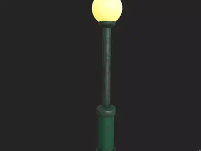 Street Lamp Free low-poly 3D model