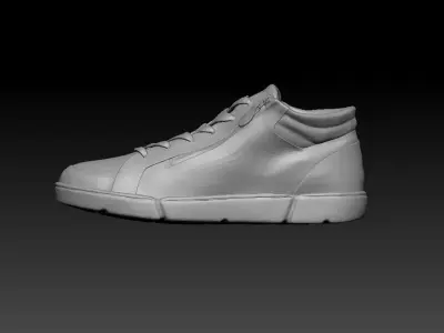 Shoes sneaker Low-poly 3D model