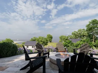 3D Exterior Scene 3D model design garden and landscape  3D model purchase