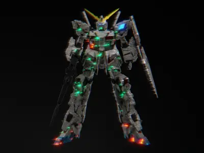 Gundam Toy 3D model