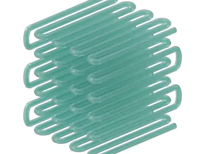 Transparent Condenser Coil 3D model