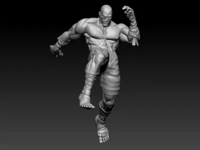 Sagat Tiger Assault 3D print model