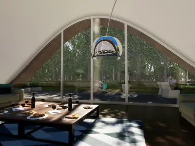 GRASSY HOME Low-poly 3D model