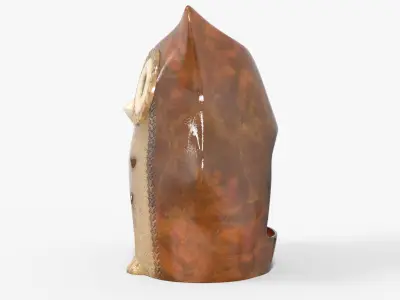 Antique Owl Candle Holder Low-poly 3D model purchase