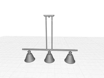 Dallyn Light Kitchen Island Pendant 3D model