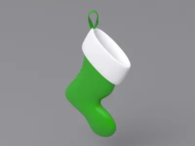 Christmas Stockings green 3D model