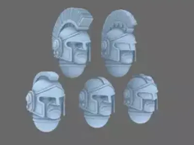 Space Knights V1 Exterminator Trojan Helmet 3D print model