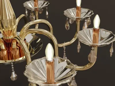 classic chandelier luster Free 3D model