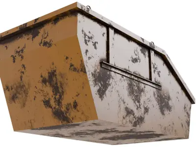 Trash Container V1 Low-poly 3D model