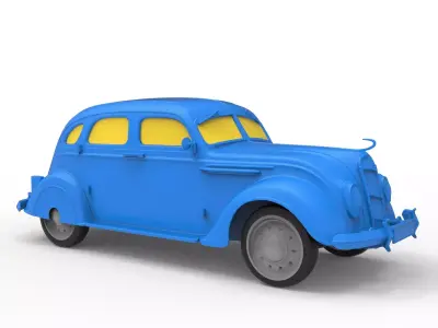 DeSoto Airflow 1935 Classic Car 3D print model