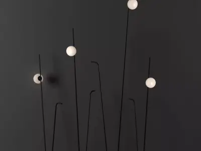 Pois lamps by Karman 3D model