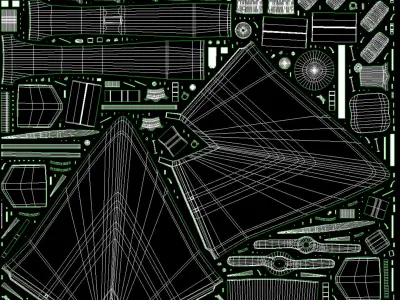  Shahed-136 Drone Launcher Truck - Military UAV Launch System No Textures 