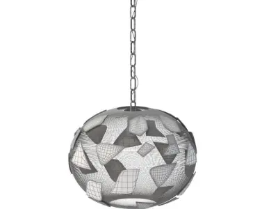 Green Swag Hanging Light 3D model