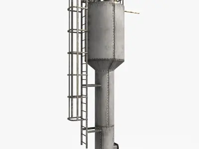 Vintage Water Tower Collection 3D Model Pack