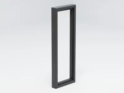 Modern Tall Window Low-poly 3D model