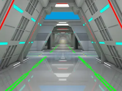 Sci Fi Corridor 3D model