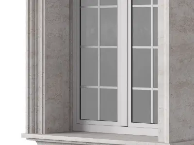 Architectural Classic Window 3D Model 4 3D model