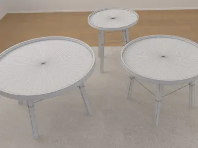 Set of Tables 3D model