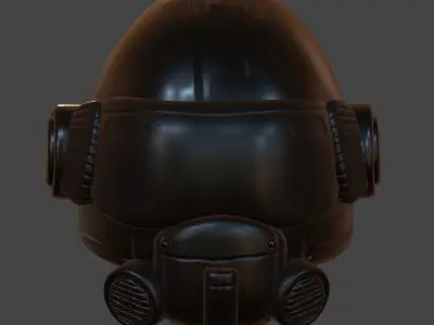 Helmet scifi military combat soldier armor scifi  Low-poly 3D model