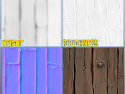 Stylized Wood Seamless Texture Texture 2