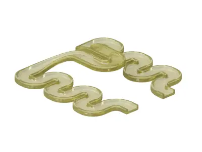 Transparent Baby Racetrack Toy 3D model