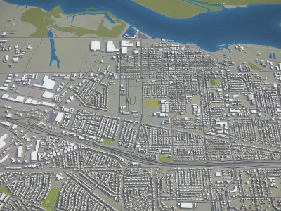 Antioch - City 3D Model Low-poly 3D model