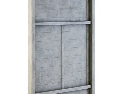 Factory Side Wall 3D model