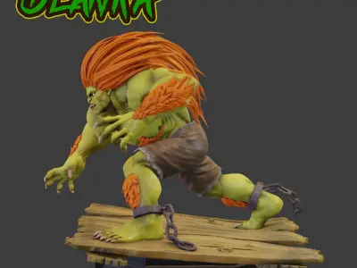 BLANKA STREET FIGHTER 3D print model