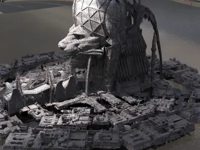 Jaguar Tribal advanced City structures  3D model