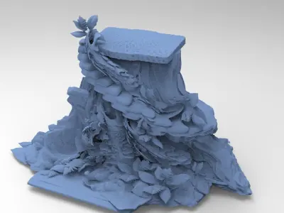 Heman Dungeon Jungle platform  3D model