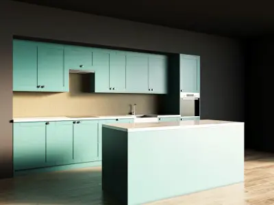 106-Kitchen10 matte 9 3D model