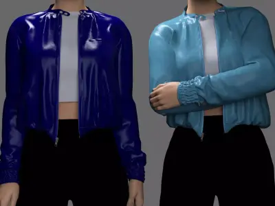 MS 2-in-1 Female Bomber Jackets - G8F and G9 3D model