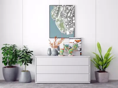 Cityscape New York USA fragment city   3D print model