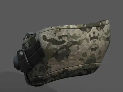 Gas mask respirator scifi futuristic 3d  Low-poly 3D model