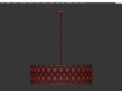 Z Lite 6010 30MB Dealey 8 Light Chandelier Low-poly 3D model