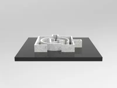 ARCHIPLAN 01 Low-poly 3D model
