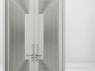 Entrance door set9 3D model