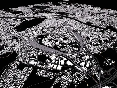  Cityscape Salzburg Austria 3D model