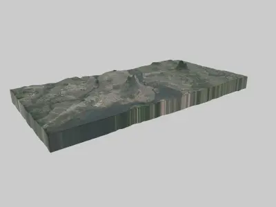 Montreal City  Low-poly 3D model