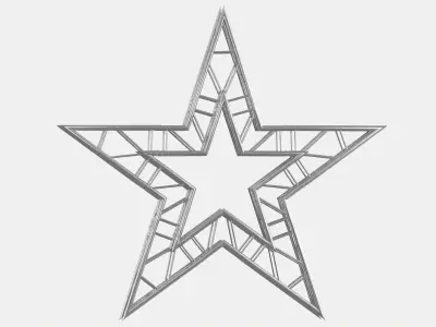 Star Truss Modular Stage Structure 3D model